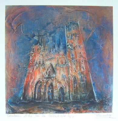 COULEURS D'ETE SUR LA CATHEDRALE