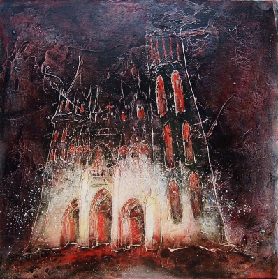 PLEINE LUNE SUR LA CATHEDRALE