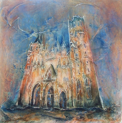 COULEURS D'ETE SUR LA CATHEDRALE